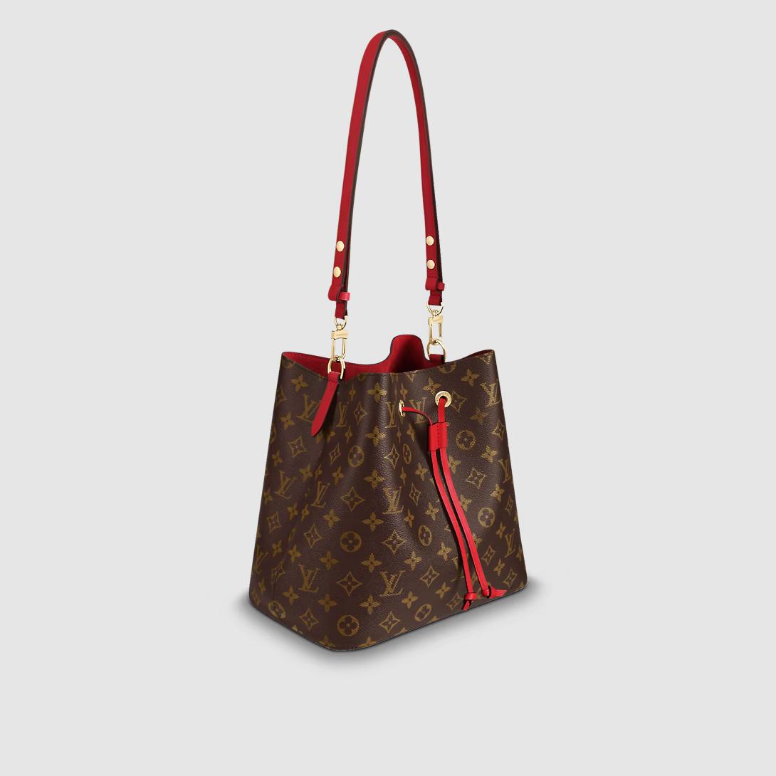 Túi Louis Vuitton Neonoe Mm Monogram Nữ Nâu Đỏ